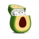 Wholesale Cute Design Cartoon Silicone Cover Skin for Airpod (1 / 2) Charging Case (Fruit Avocado)